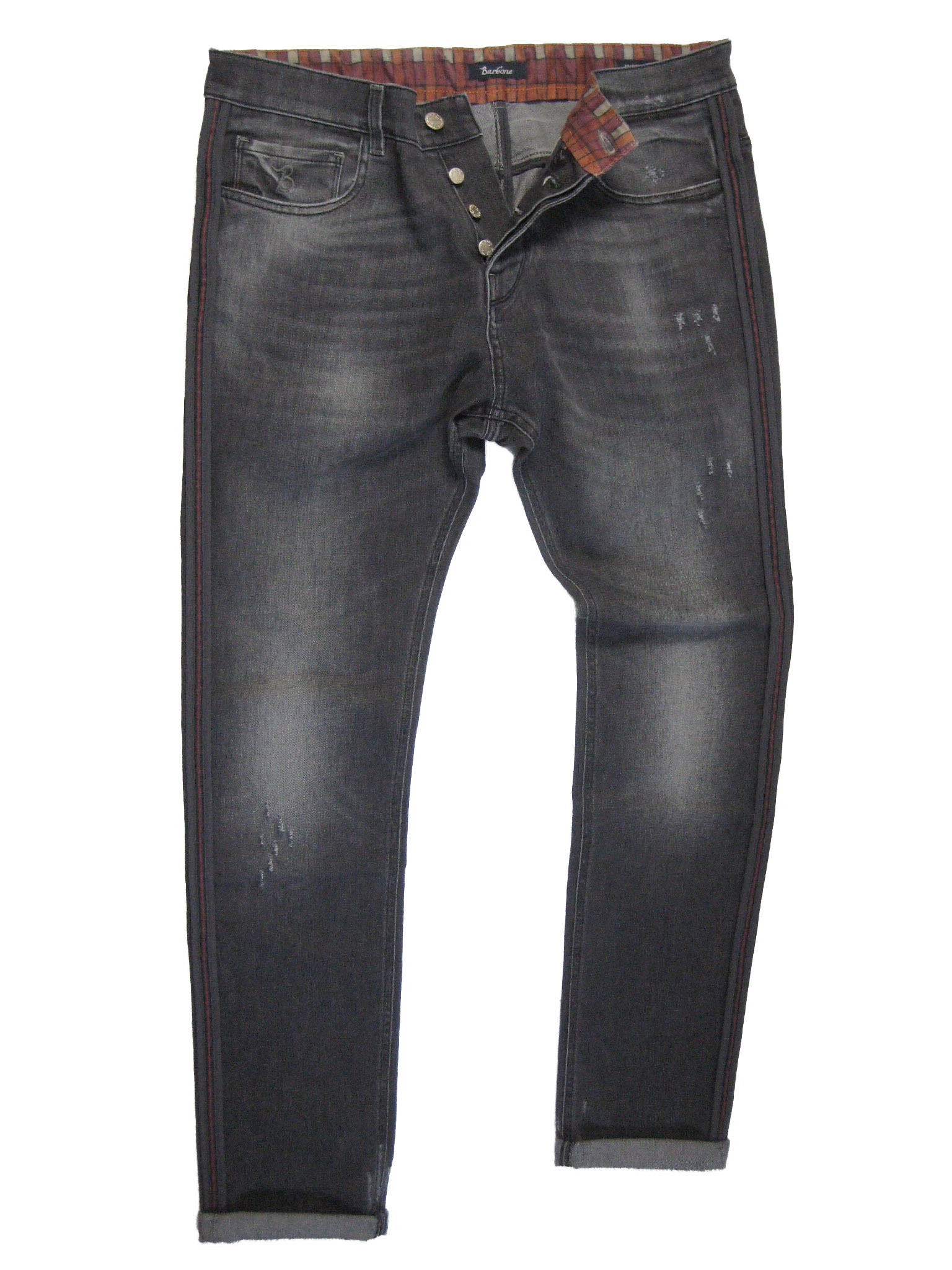 black designer jeans